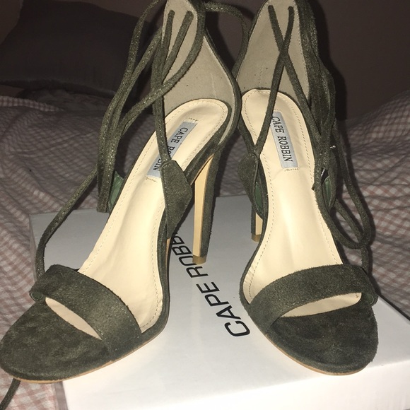 Cape Robbin Shoes - New Cape Robbin Green wrap around heels
